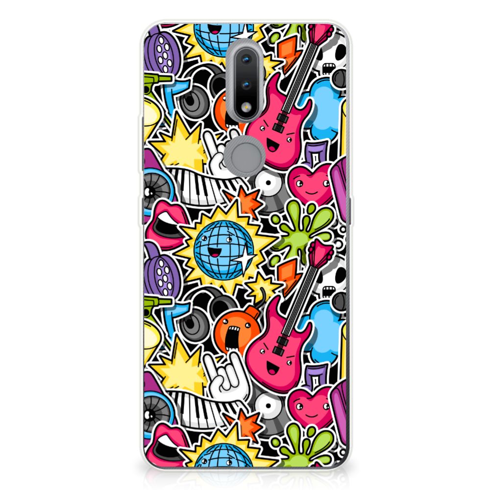 Nokia 2.4 Silicone Back Cover Punk Rock
