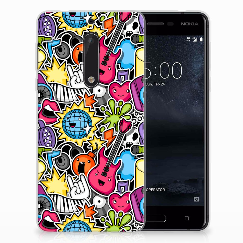 Nokia 5 Silicone Back Cover Punk Rock