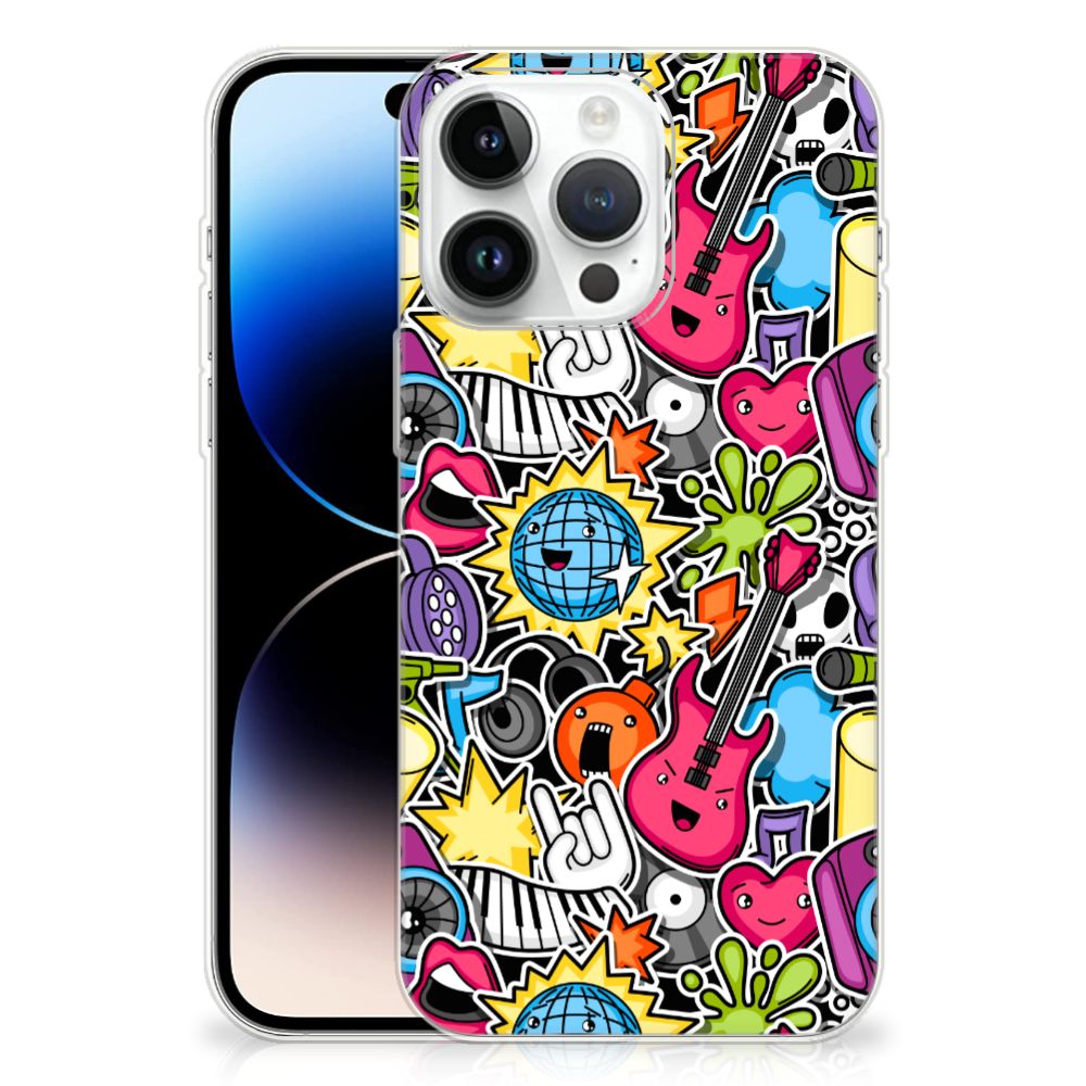 iPhone 14 Pro Max Silicone Back Cover Punk Rock