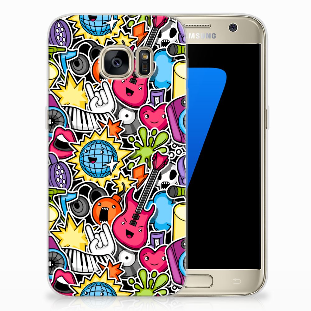 Samsung Galaxy S7 Silicone Back Cover Punk Rock