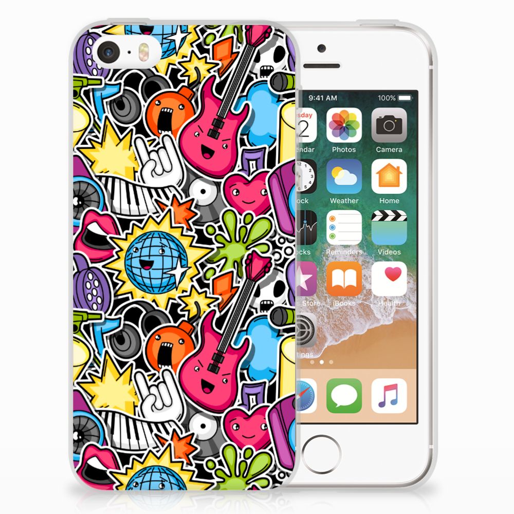 Apple iPhone SE | 5S Silicone Back Cover Punk Rock
