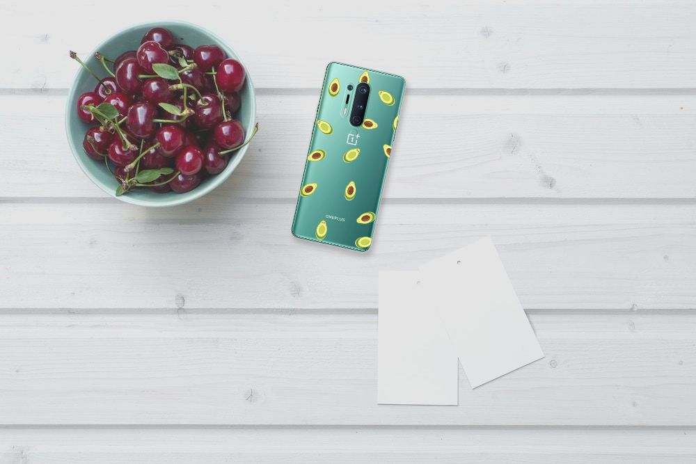OnePlus 8 Pro Siliconen Case Avocado