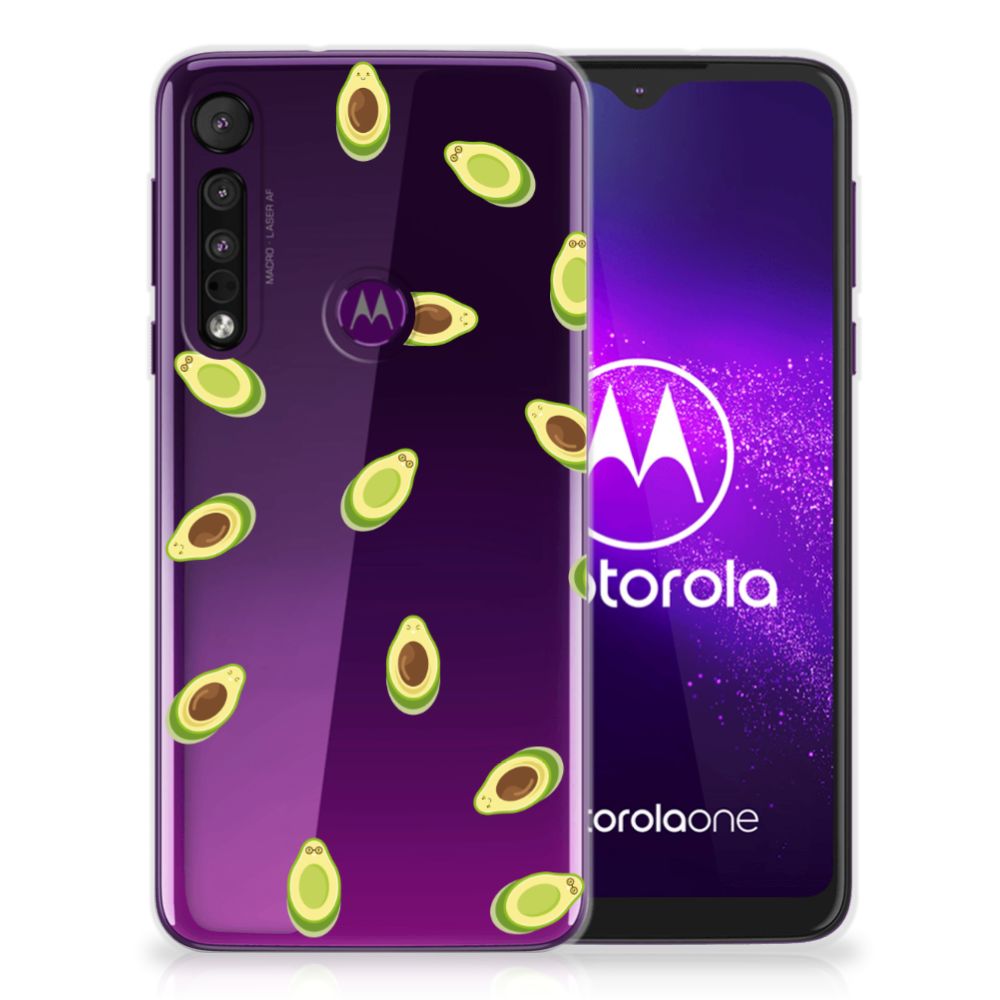 Motorola One Macro Siliconen Case Avocado