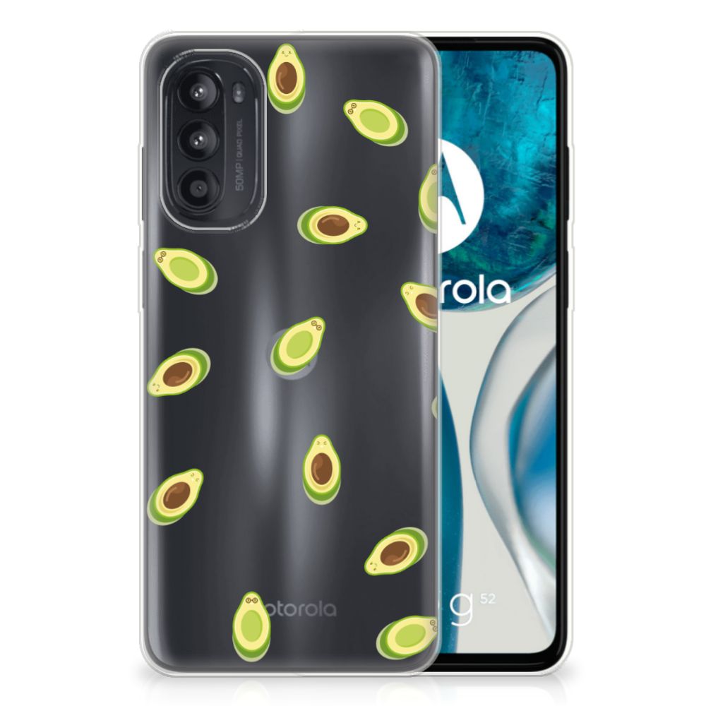 Motorola Moto G52/G82 Siliconen Case Avocado