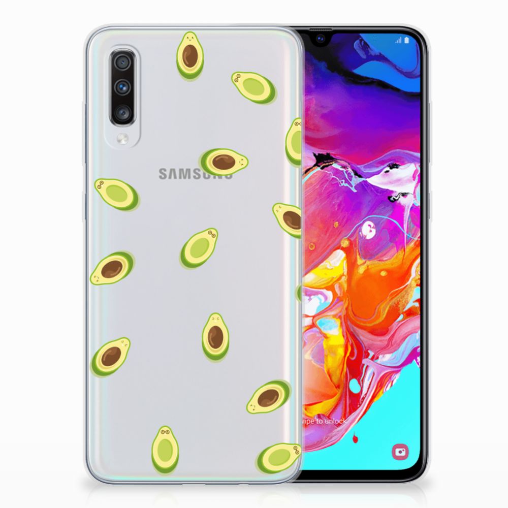 Samsung Galaxy A70 Siliconen Case Avocado