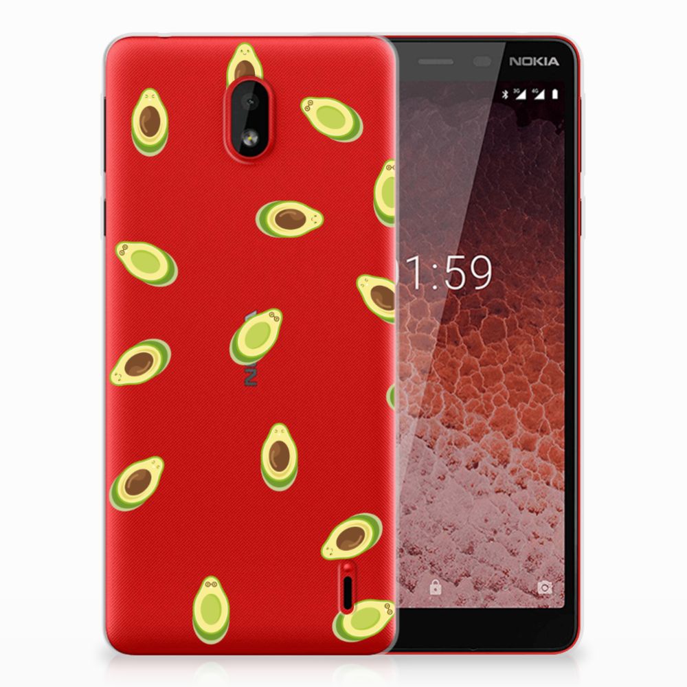 Nokia 1 Plus Siliconen Case Avocado