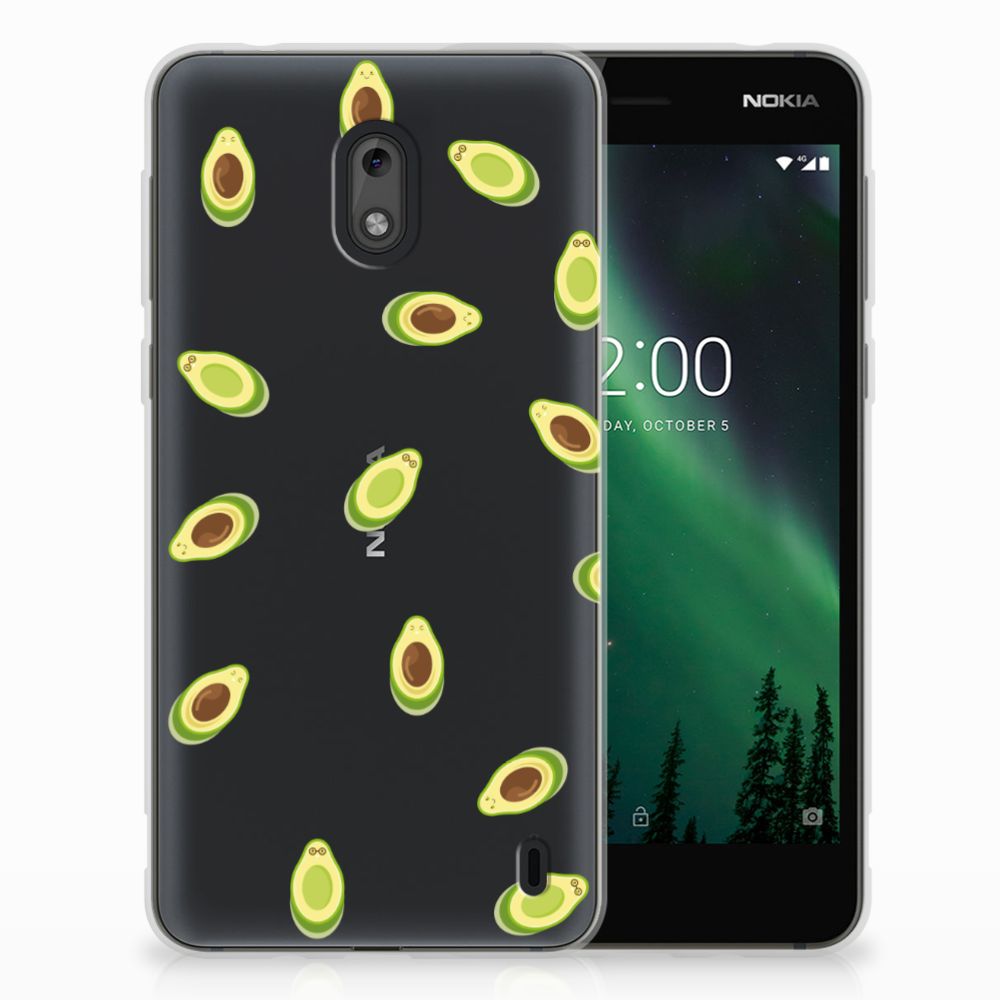 Nokia 2 Siliconen Case Avocado