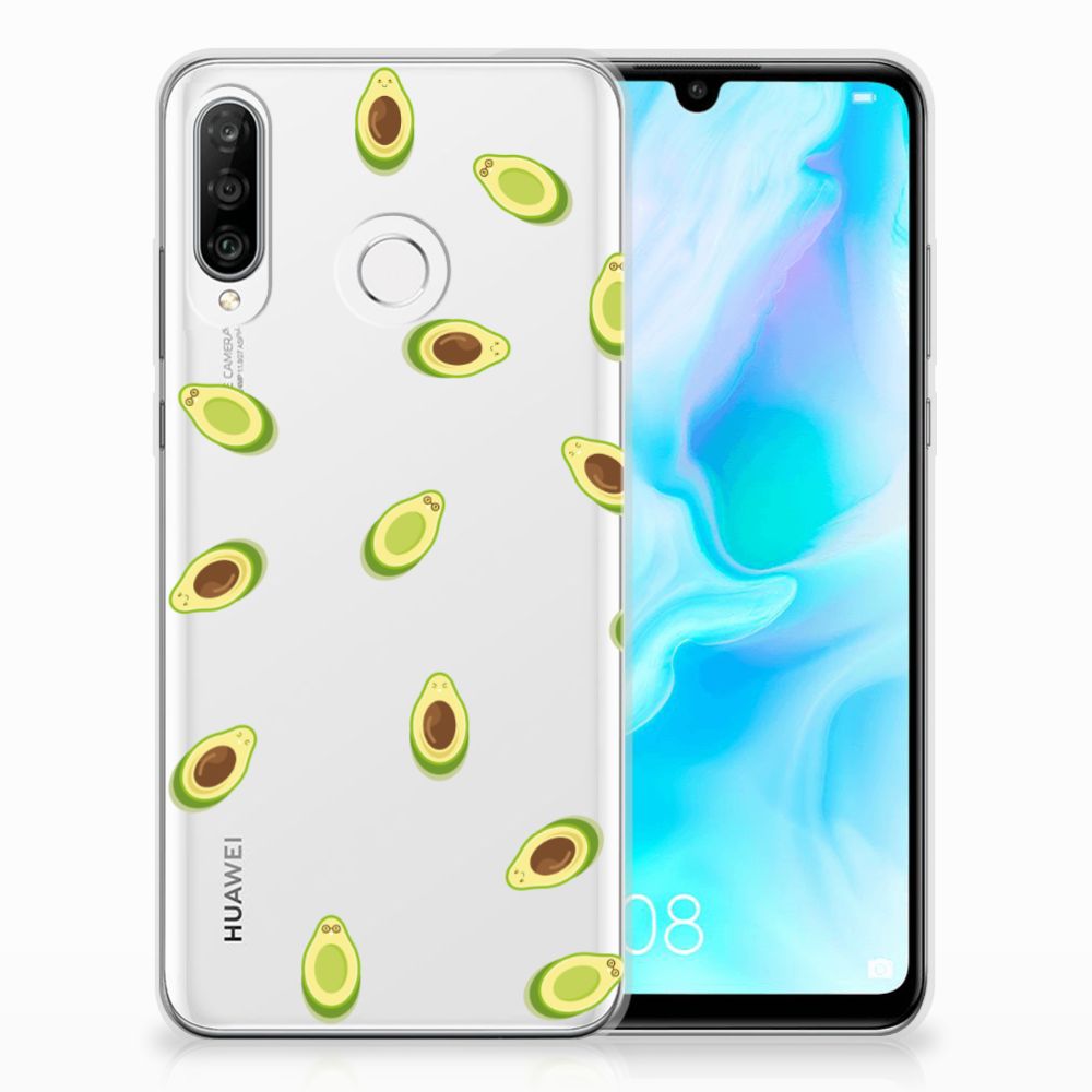 Huawei P30 Lite Siliconen Case Avocado