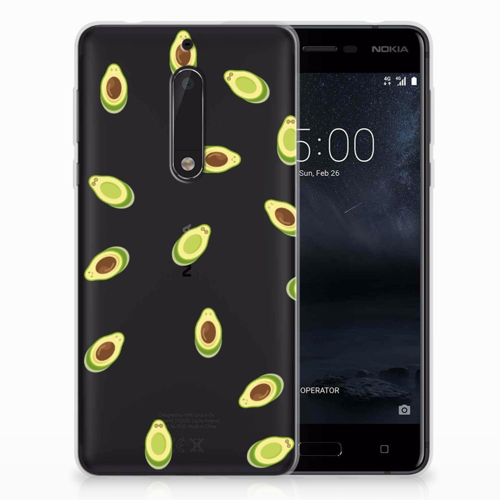 Nokia 5 Siliconen Case Avocado