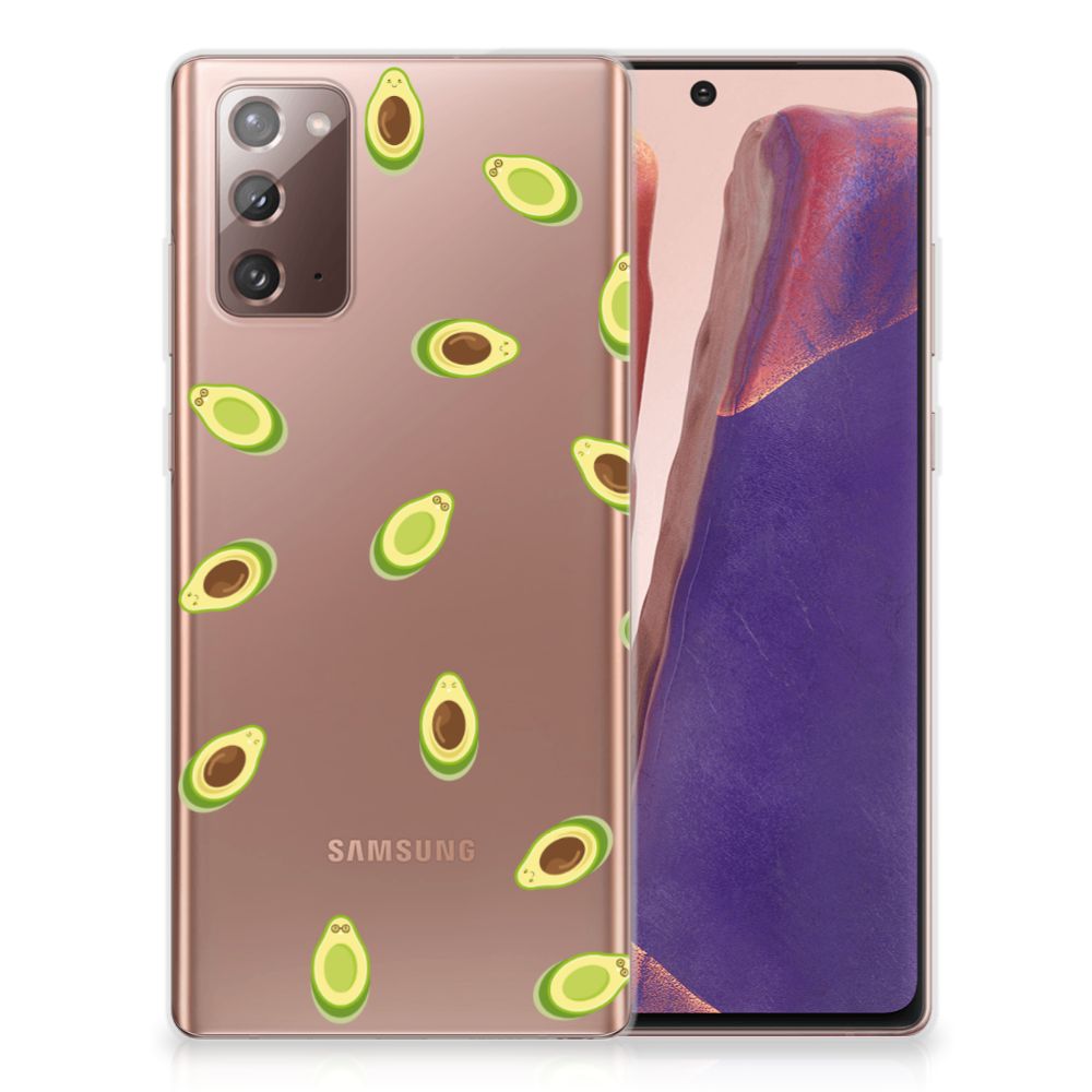 Samsung Note 20 Siliconen Case Avocado