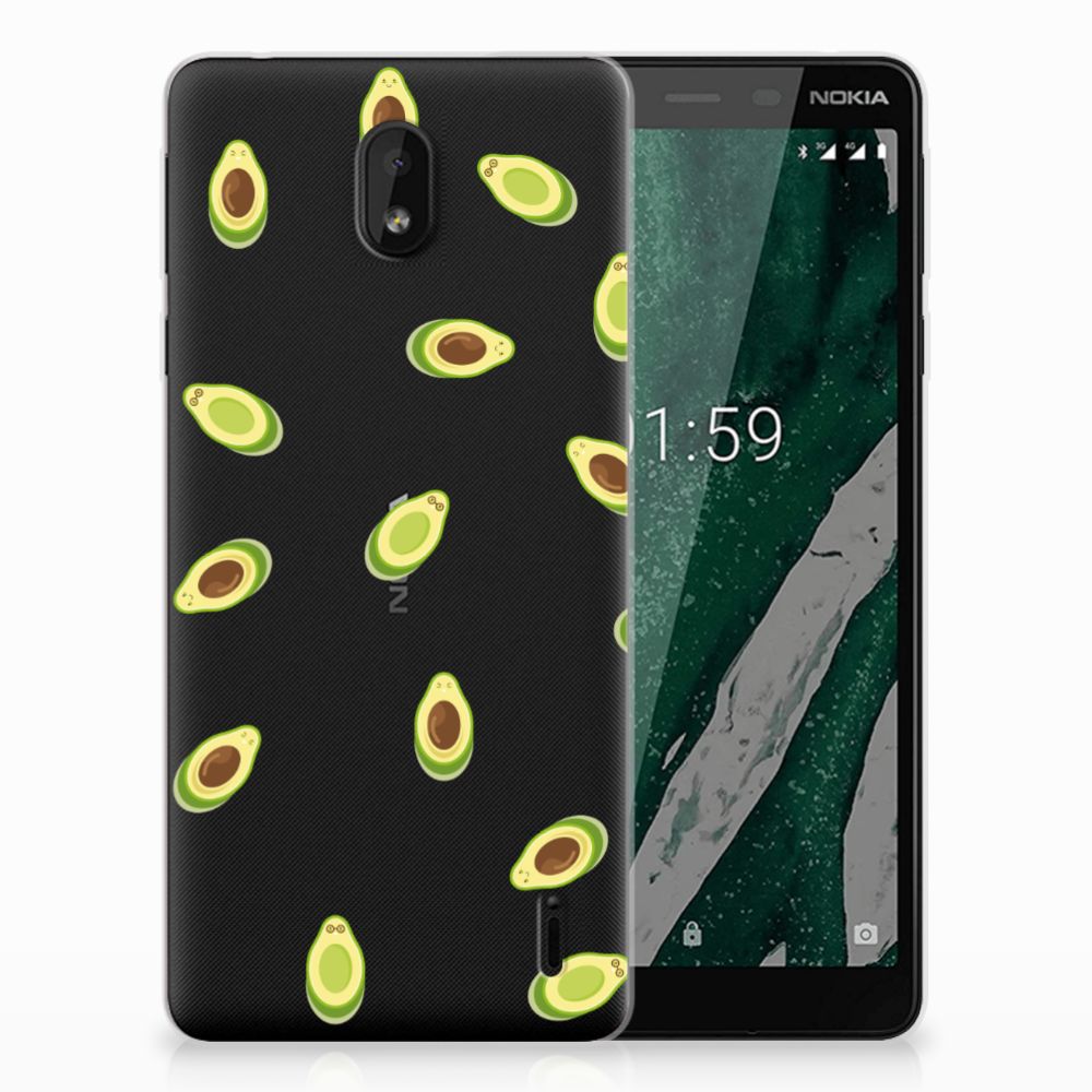 Nokia 1 Plus Siliconen Case Avocado