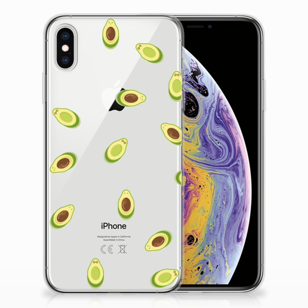 Apple iPhone Xs Max Siliconen Case Avocado