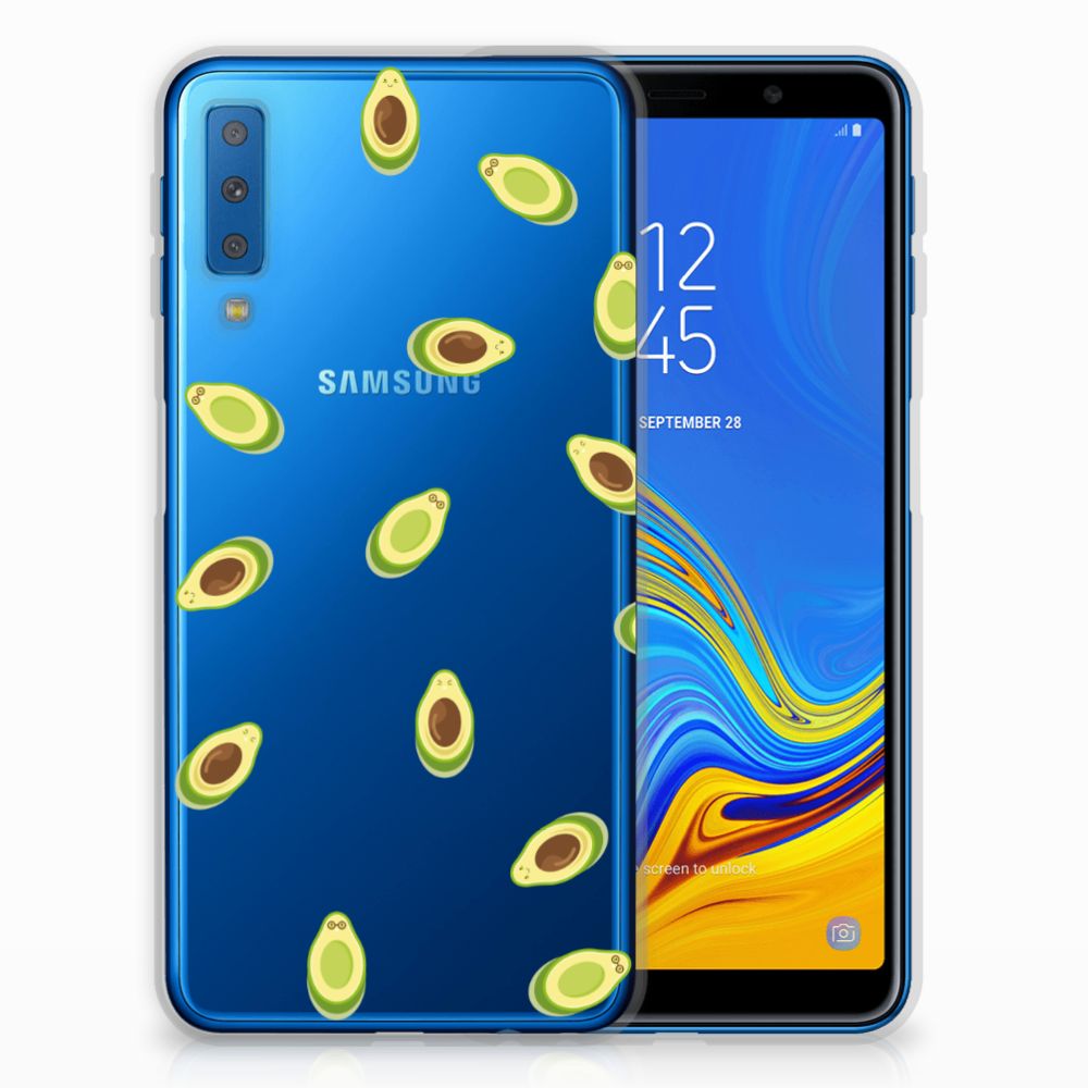 Samsung Galaxy A7 (2018) Siliconen Case Avocado