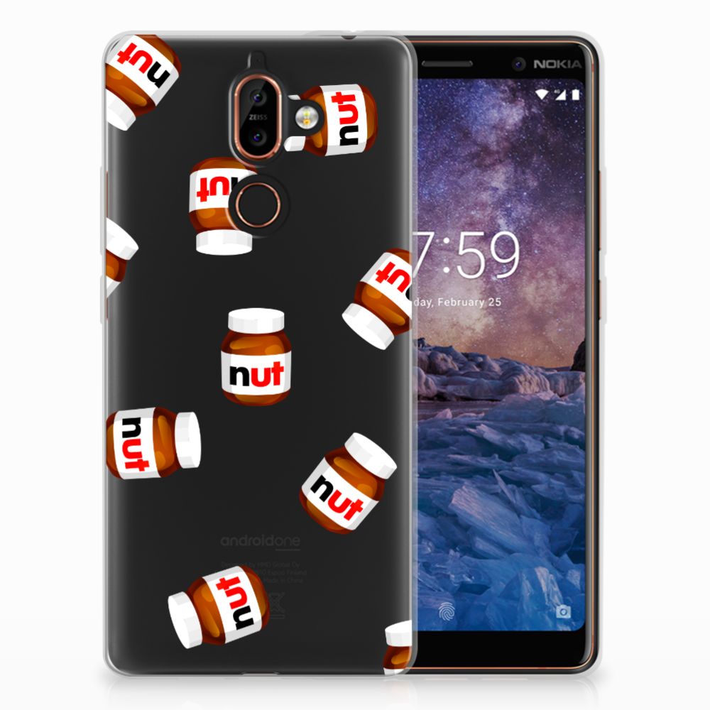 Nokia 7 Plus Siliconen Case Nut Jar