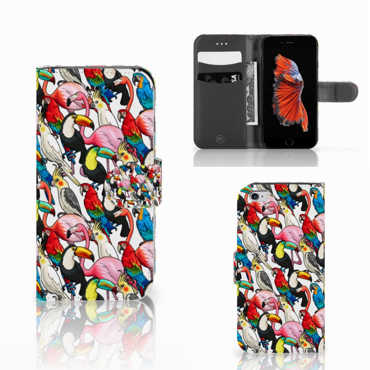 Apple iPhone 6 | 6s Telefoonhoesje met Pasjes Birds