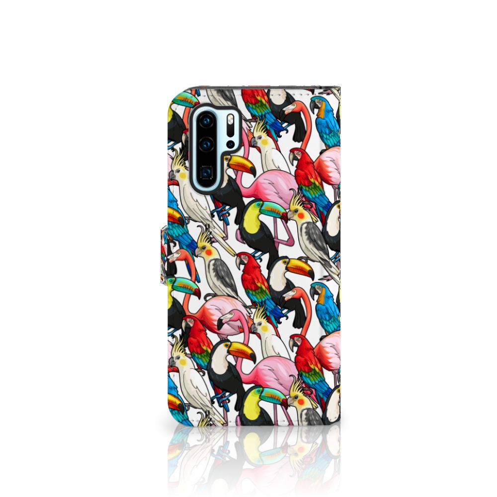 Huawei P30 Pro Telefoonhoesje met Pasjes Birds