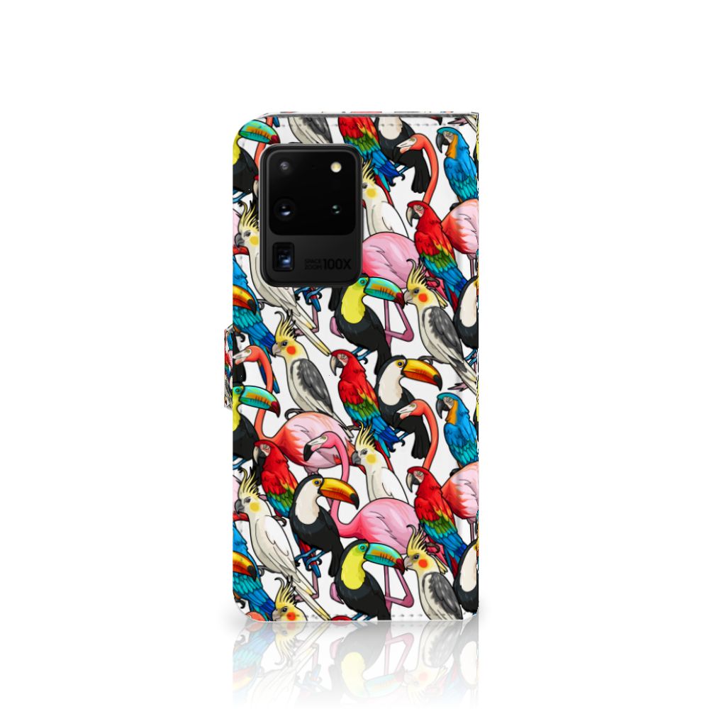 Samsung Galaxy S20 Ultra Telefoonhoesje met Pasjes Birds