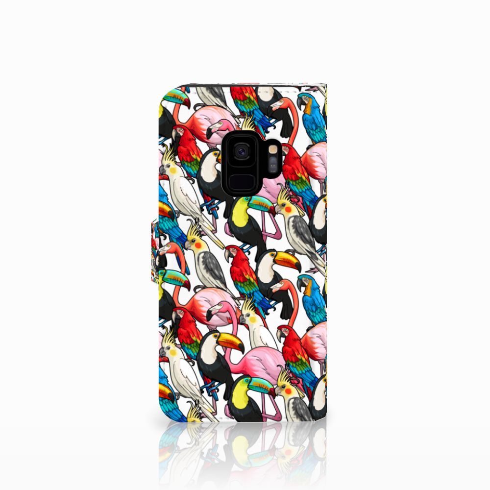 Samsung Galaxy S9 Telefoonhoesje met Pasjes Birds