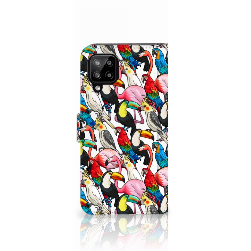 Samsung Galaxy A22 4G | M22 Telefoonhoesje met Pasjes Birds