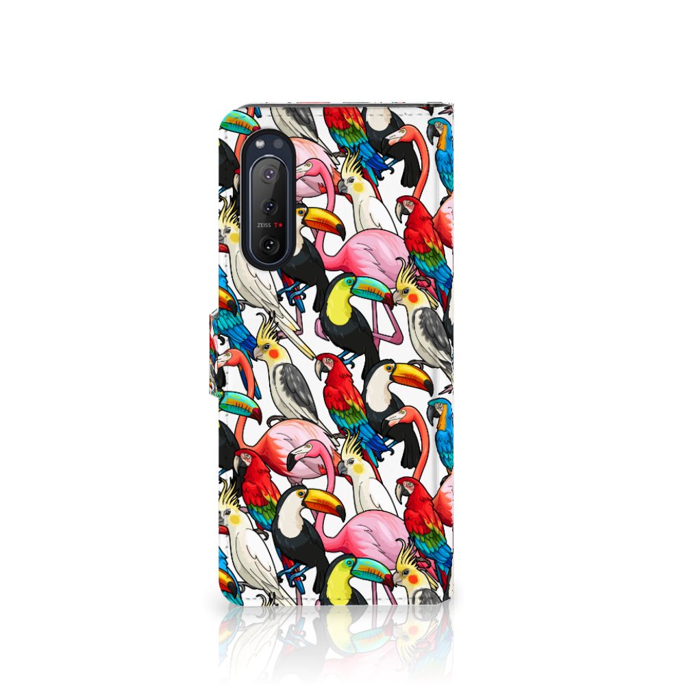 Sony Xperia 5II Telefoonhoesje met Pasjes Birds