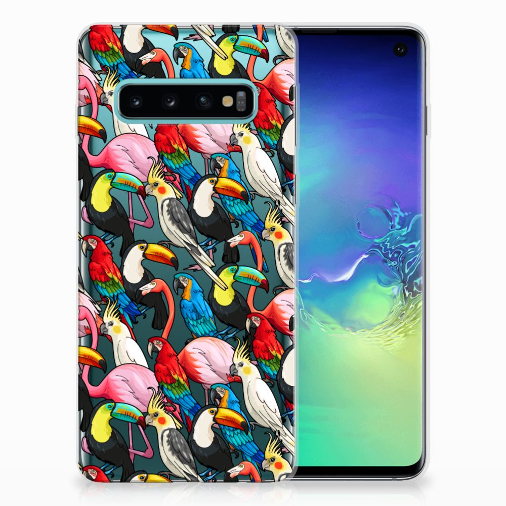 Samsung Galaxy S10 TPU Hoesje Birds