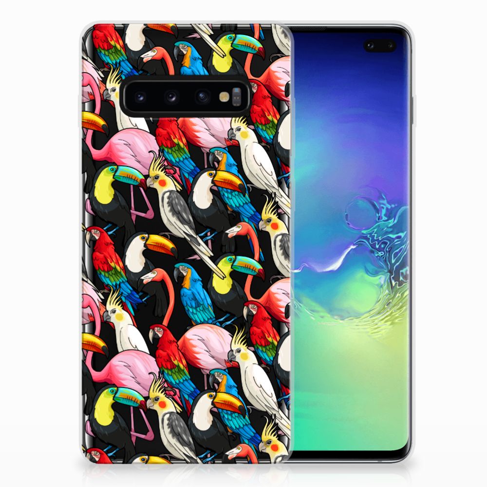 Samsung Galaxy S10 Plus TPU Hoesje Birds