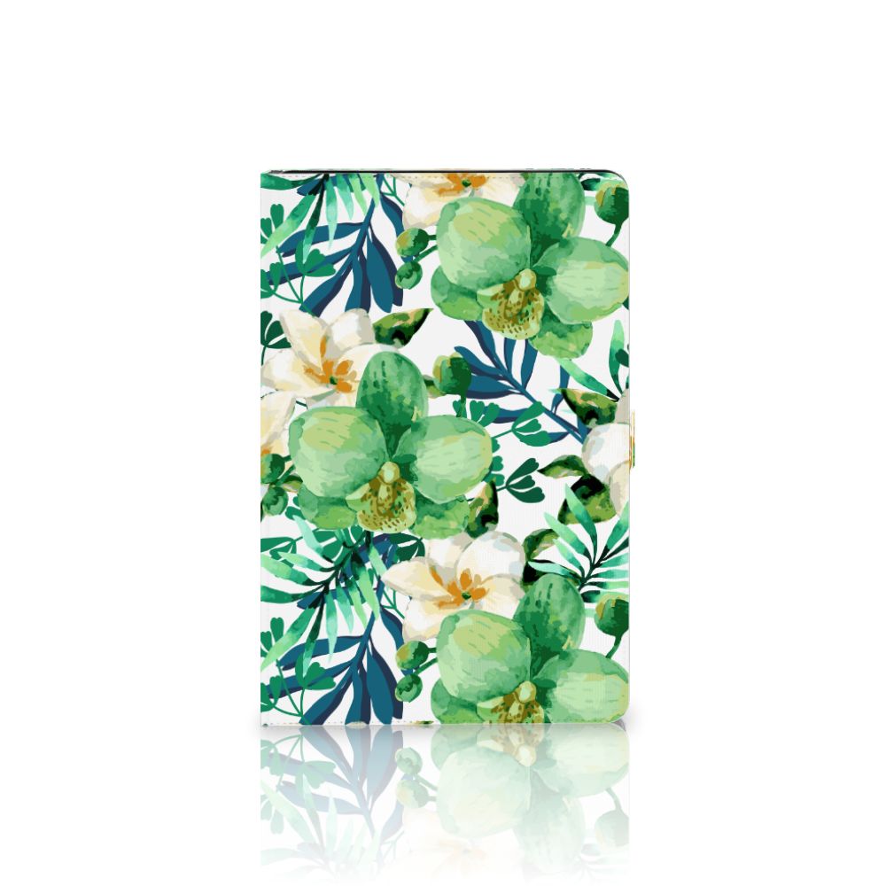 Samsung Galaxy Tab S7 FE | S7+ | S8+ Tablet Cover Orchidee Groen
