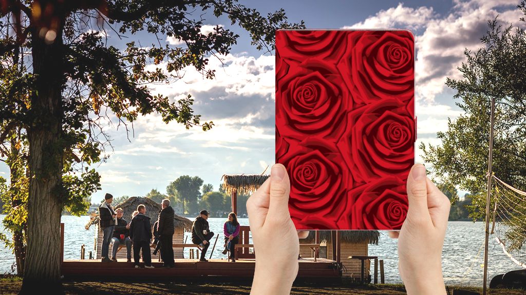 iPad 10.2 2019 | iPad 10.2 2020 | 10.2 2021 Tablet Cover Red Roses