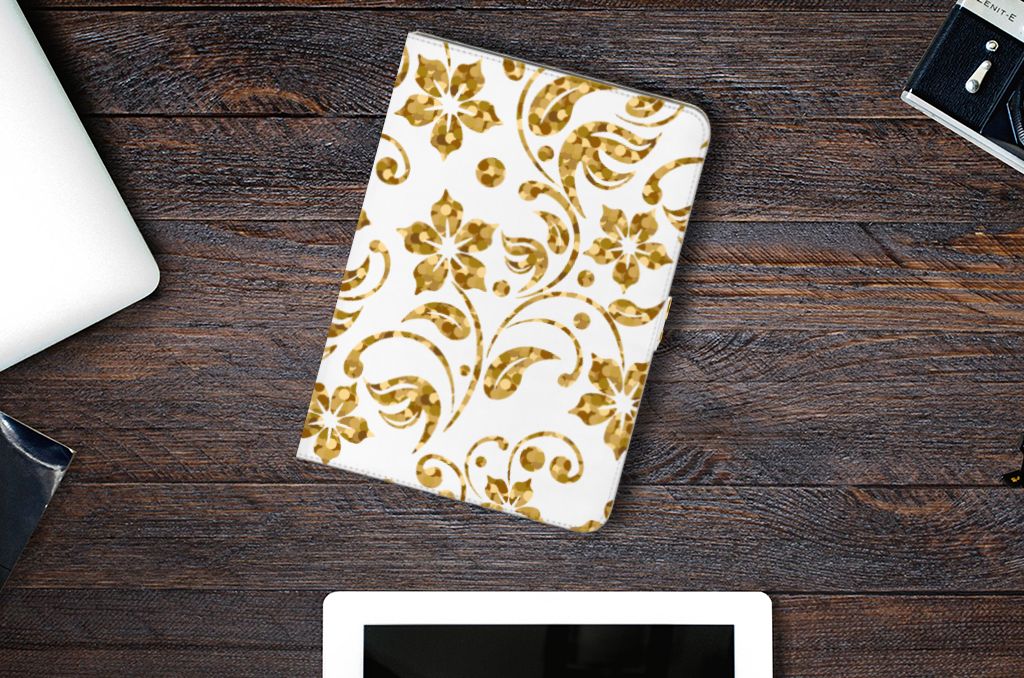 iPad Pro 11 2020/2021/2022 Tablet Cover Gouden Bloemen