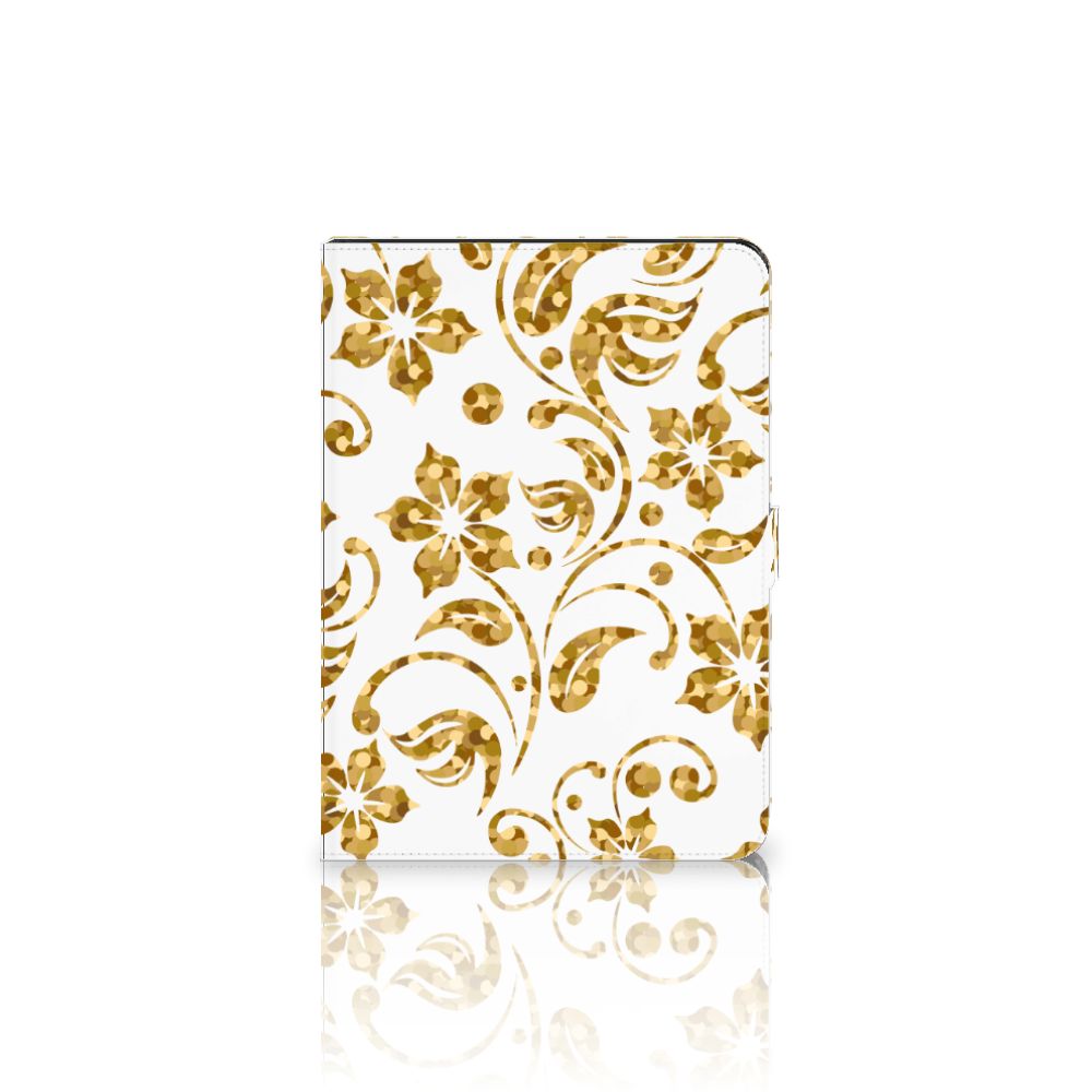 iPad Air (2020/2022) 10.9 inch Tablet Cover Gouden Bloemen
