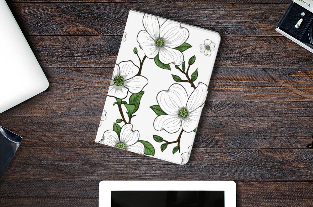iPad 10.2 2019 | iPad 10.2 2020 | 10.2 2021 Tablet Cover Dogwood Flowers