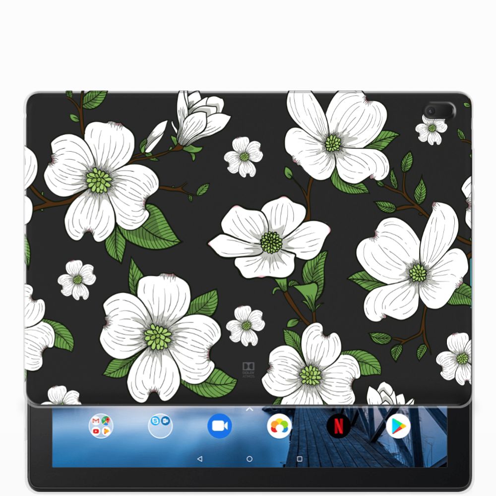 Lenovo Tab E10 Tablethoesje Design Dogwood Flowers