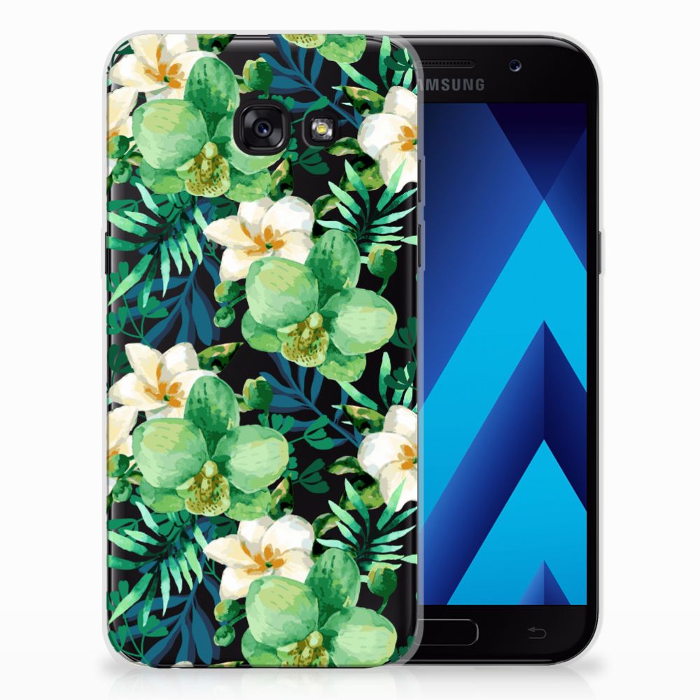 Samsung Galaxy A5 2017 TPU Case Orchidee Groen