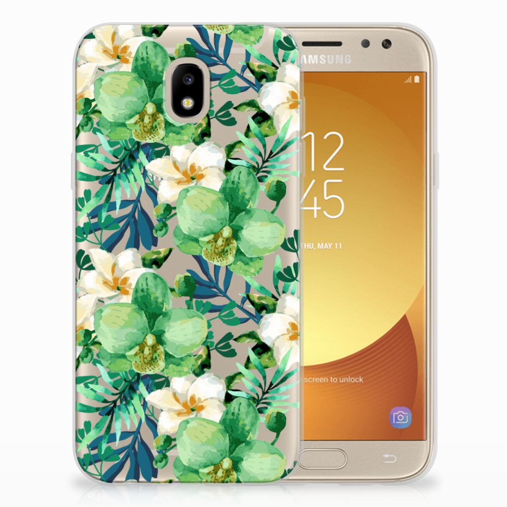 Samsung Galaxy J5 2017 TPU Case Orchidee Groen