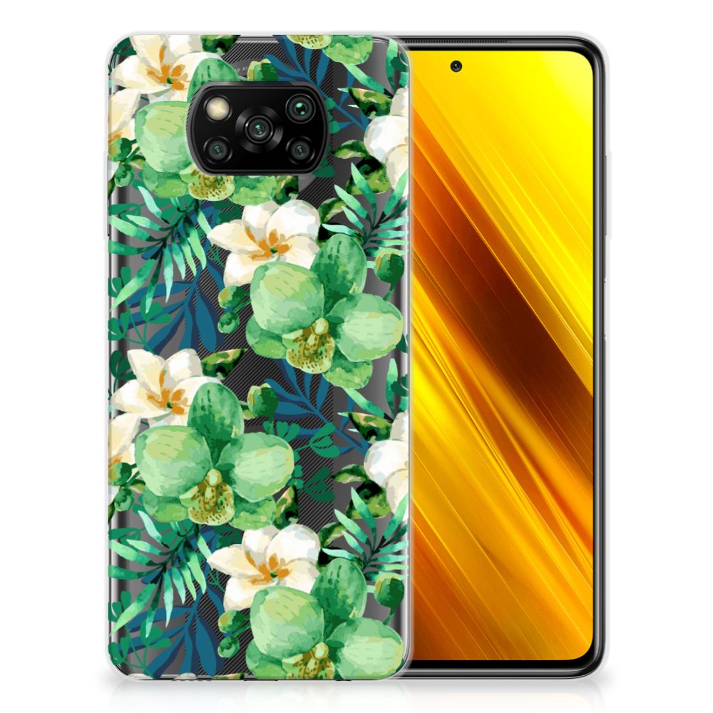Xiaomi Poco X3 | Poco X3 Pro TPU Case Orchidee Groen