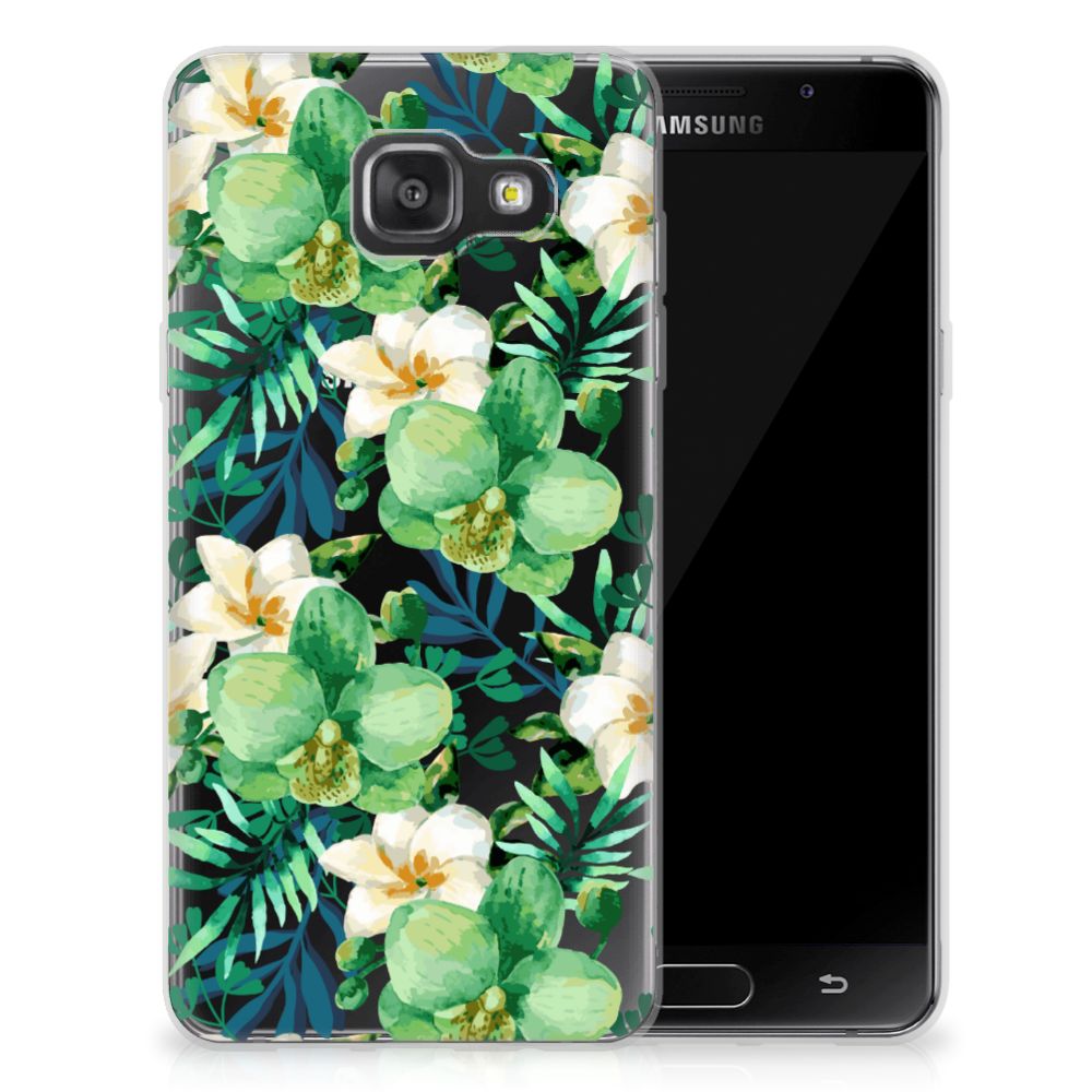 Samsung Galaxy A3 2016 TPU Case Orchidee Groen