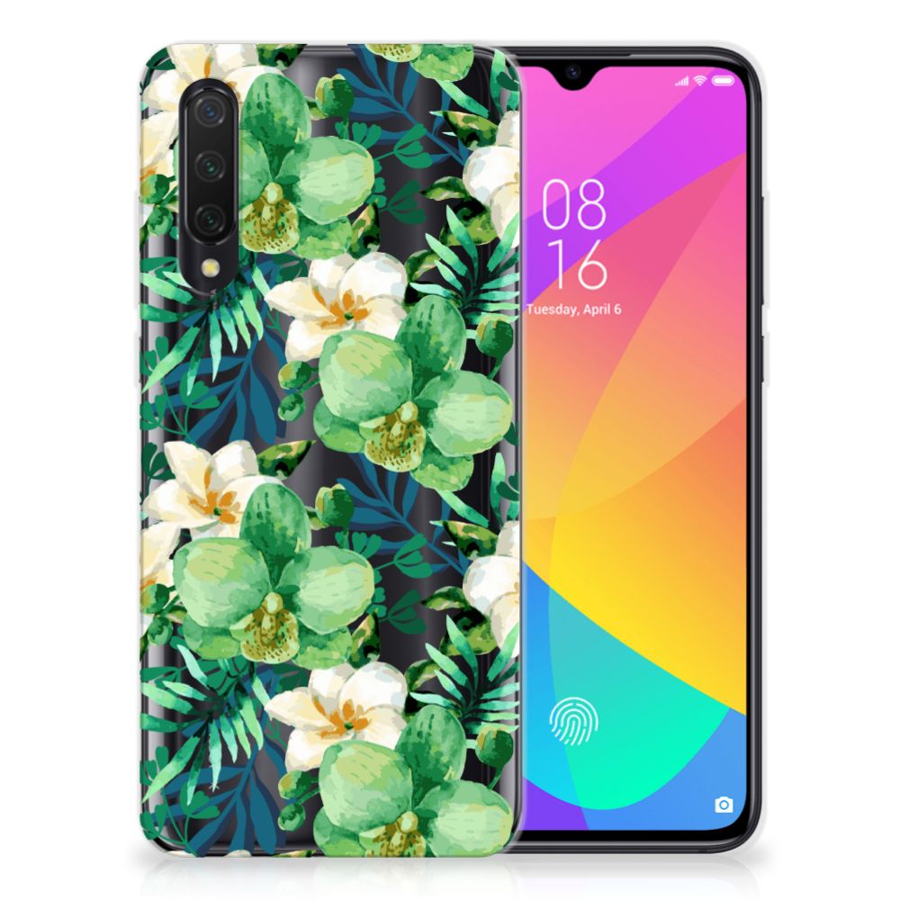 Xiaomi Mi 9 Lite TPU Case Orchidee Groen