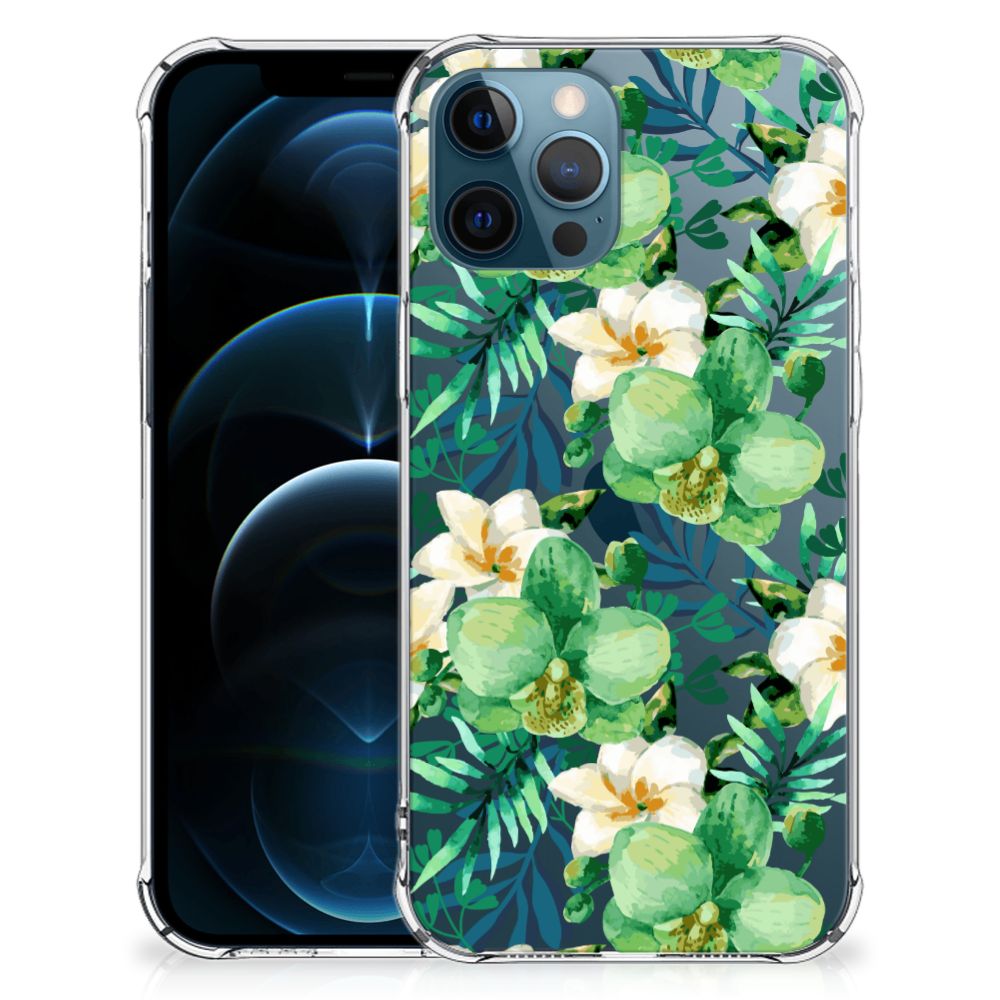 iPhone 12 | 12 Pro Case Orchidee Groen