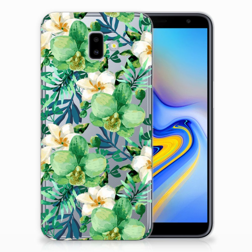 Samsung Galaxy J6 Plus (2018) TPU Case Orchidee Groen