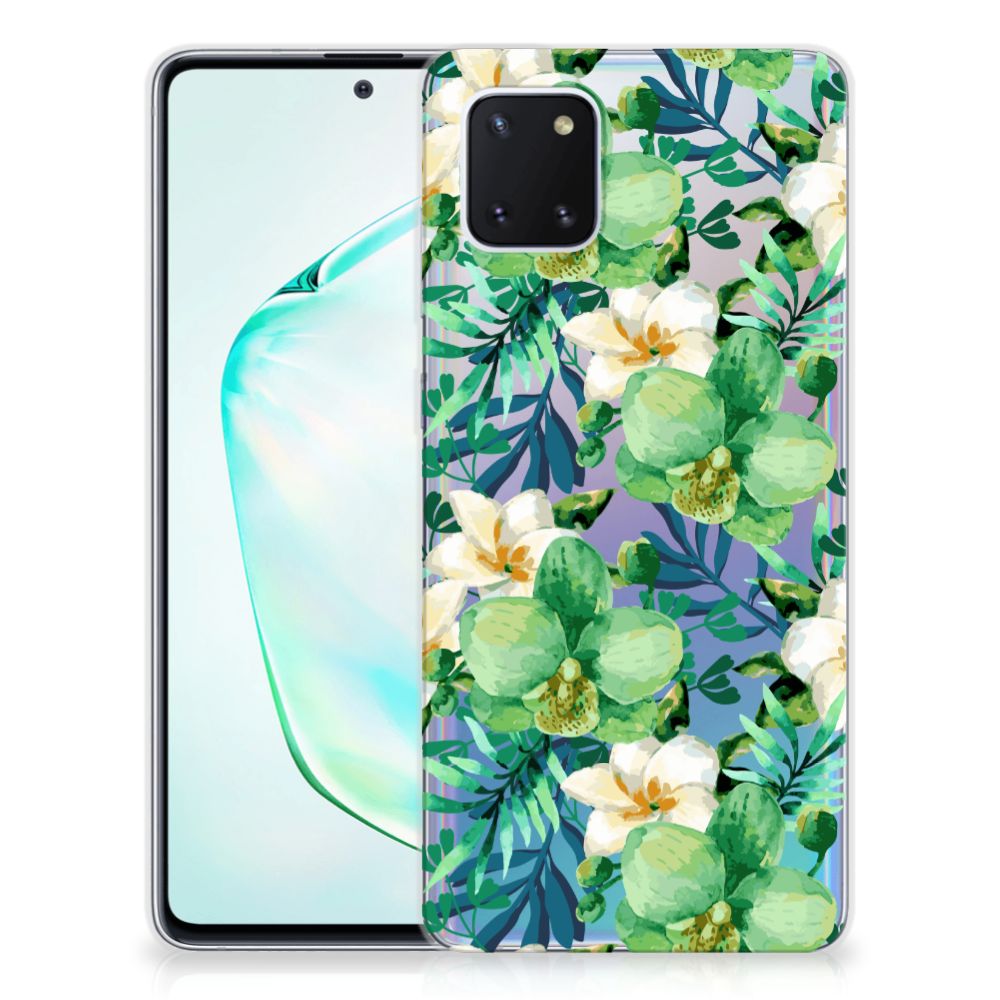 Samsung Galaxy Note 10 Lite TPU Case Orchidee Groen