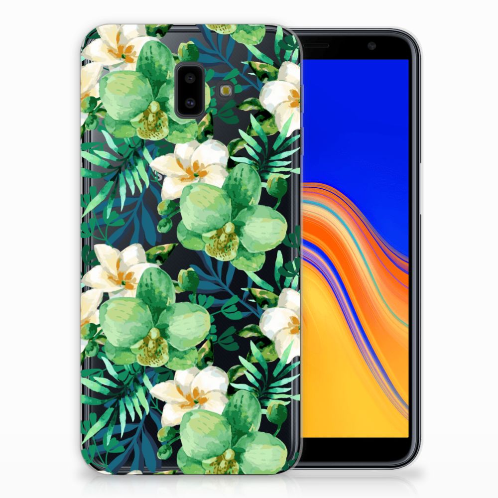Samsung Galaxy J6 Plus (2018) TPU Case Orchidee Groen