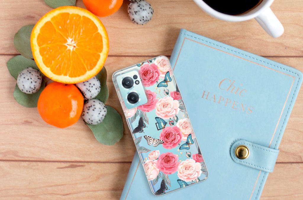 OnePlus Nord CE 2 5G TPU Case Butterfly Roses