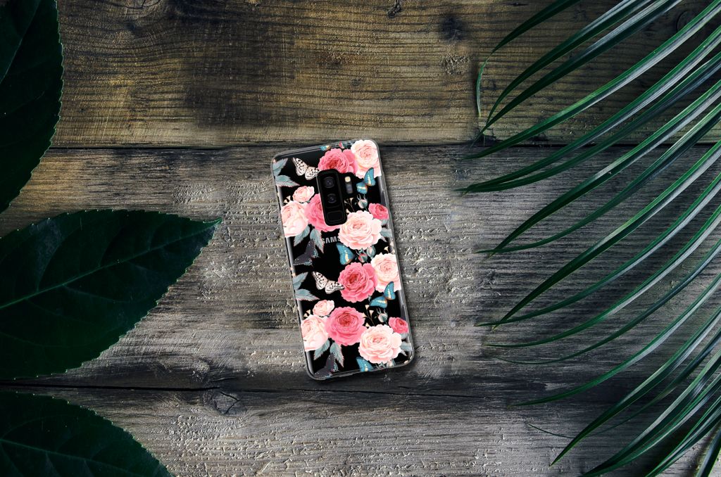 Samsung Galaxy S9 Plus TPU Case Butterfly Roses