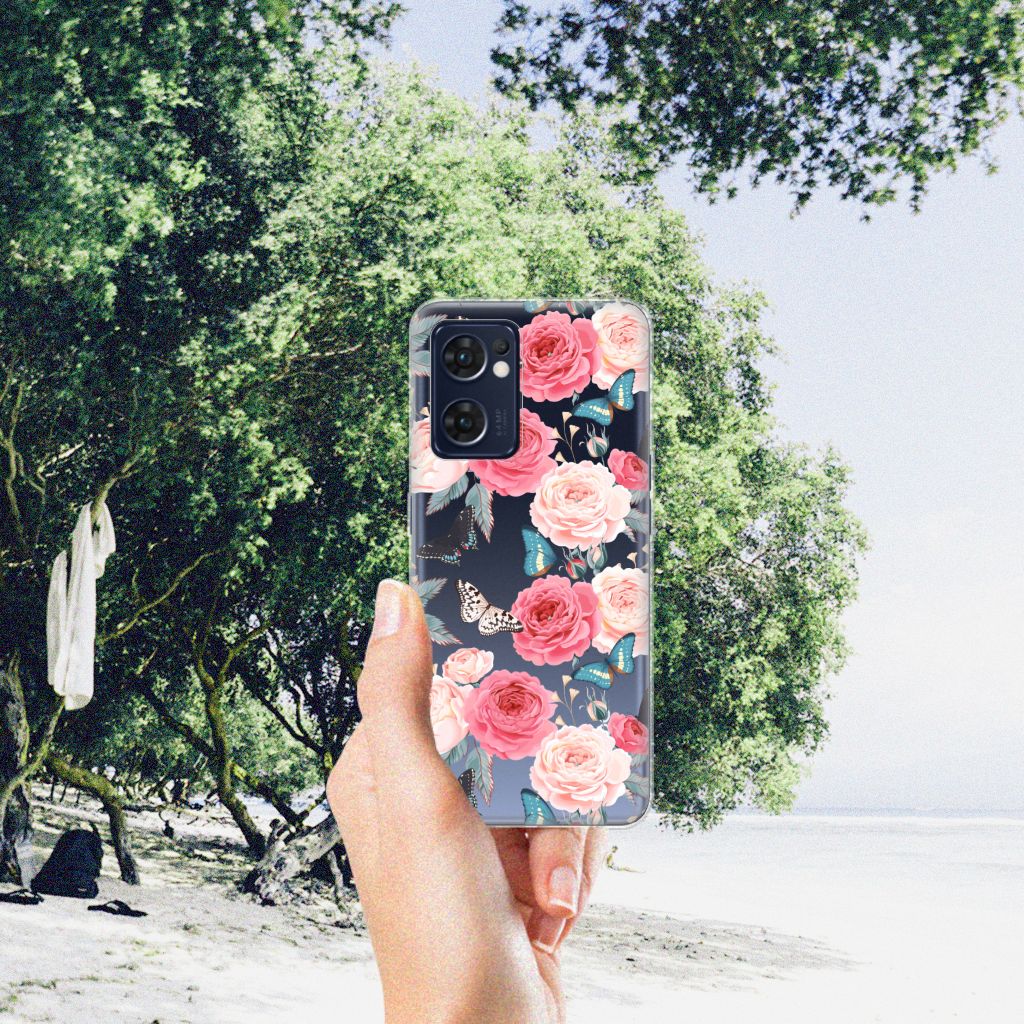 OPPO Reno 7 5G | Find X5 Lite TPU Case Butterfly Roses