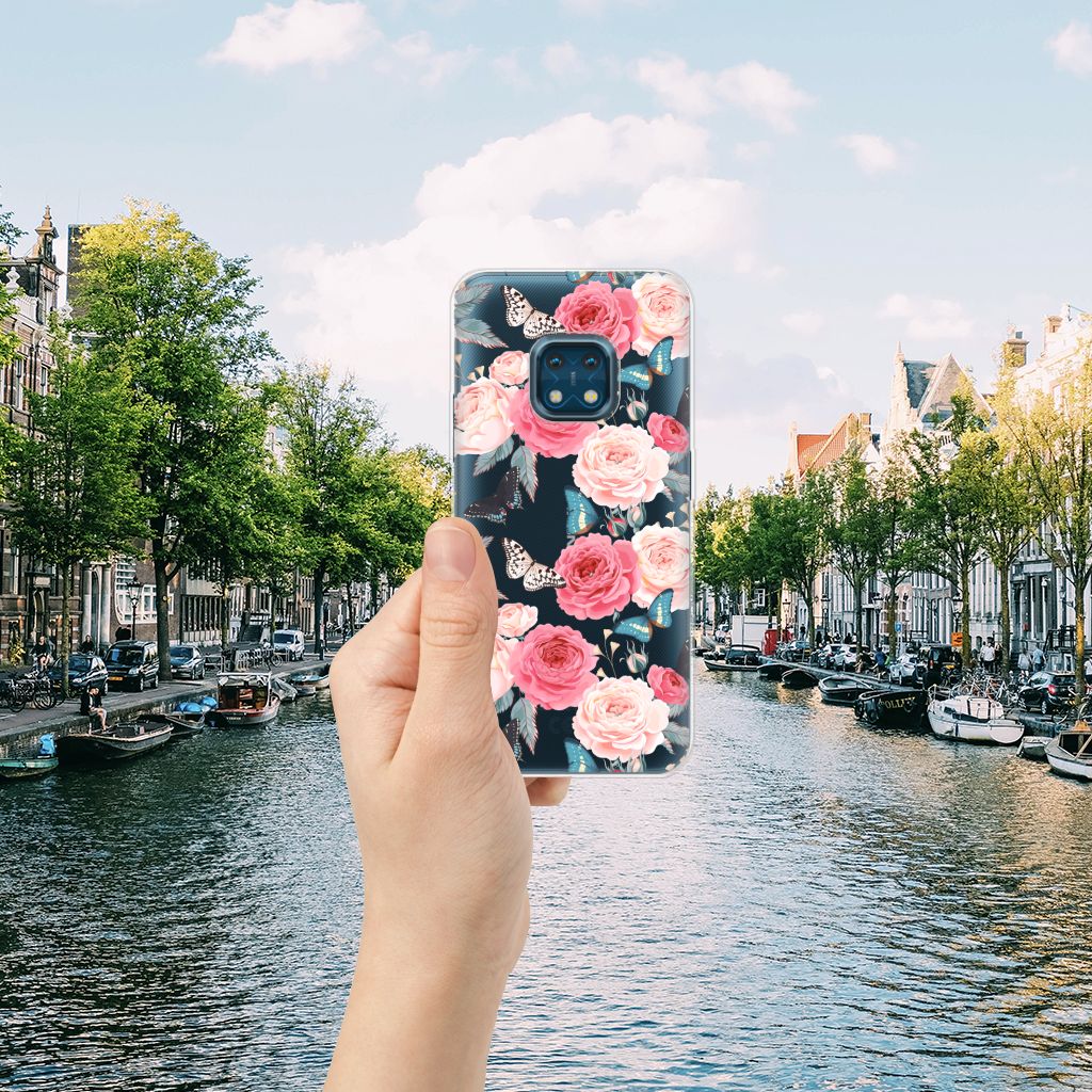 Nokia XR20 TPU Case Butterfly Roses