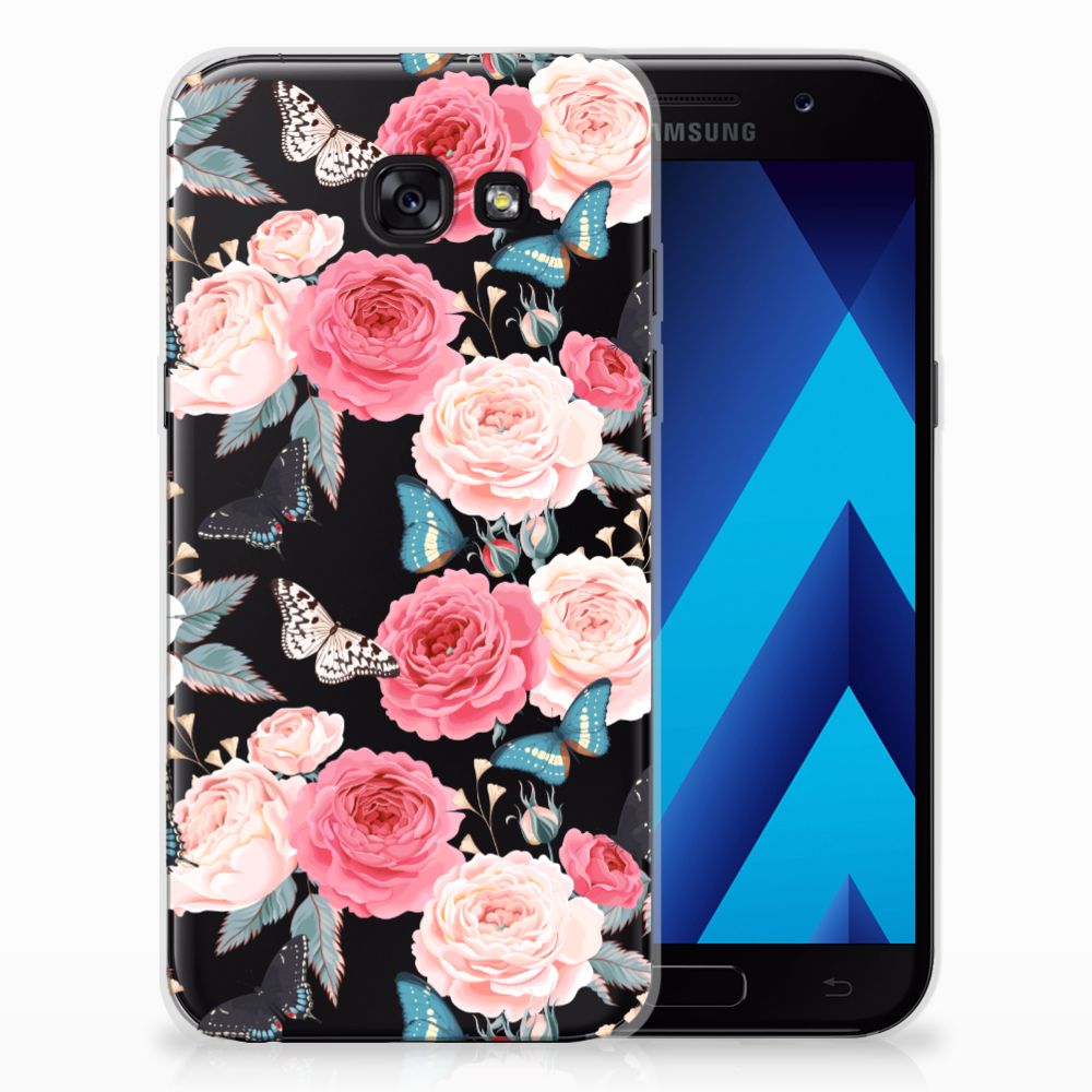Samsung Galaxy A5 2017 TPU Case Butterfly Roses