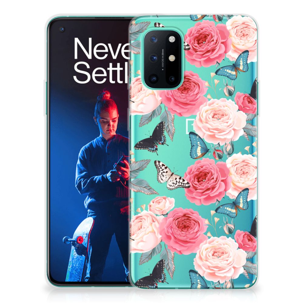 OnePlus 8T TPU Case Butterfly Roses