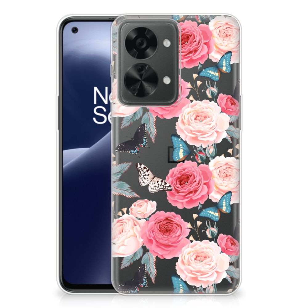 OnePlus Nord 2T TPU Case Butterfly Roses