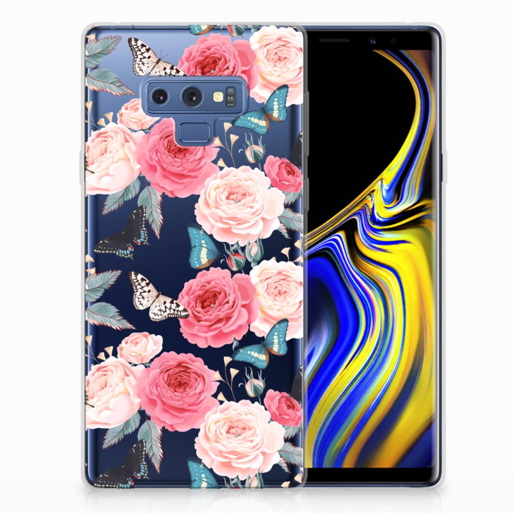 Samsung Galaxy Note 9 TPU Case Butterfly Roses