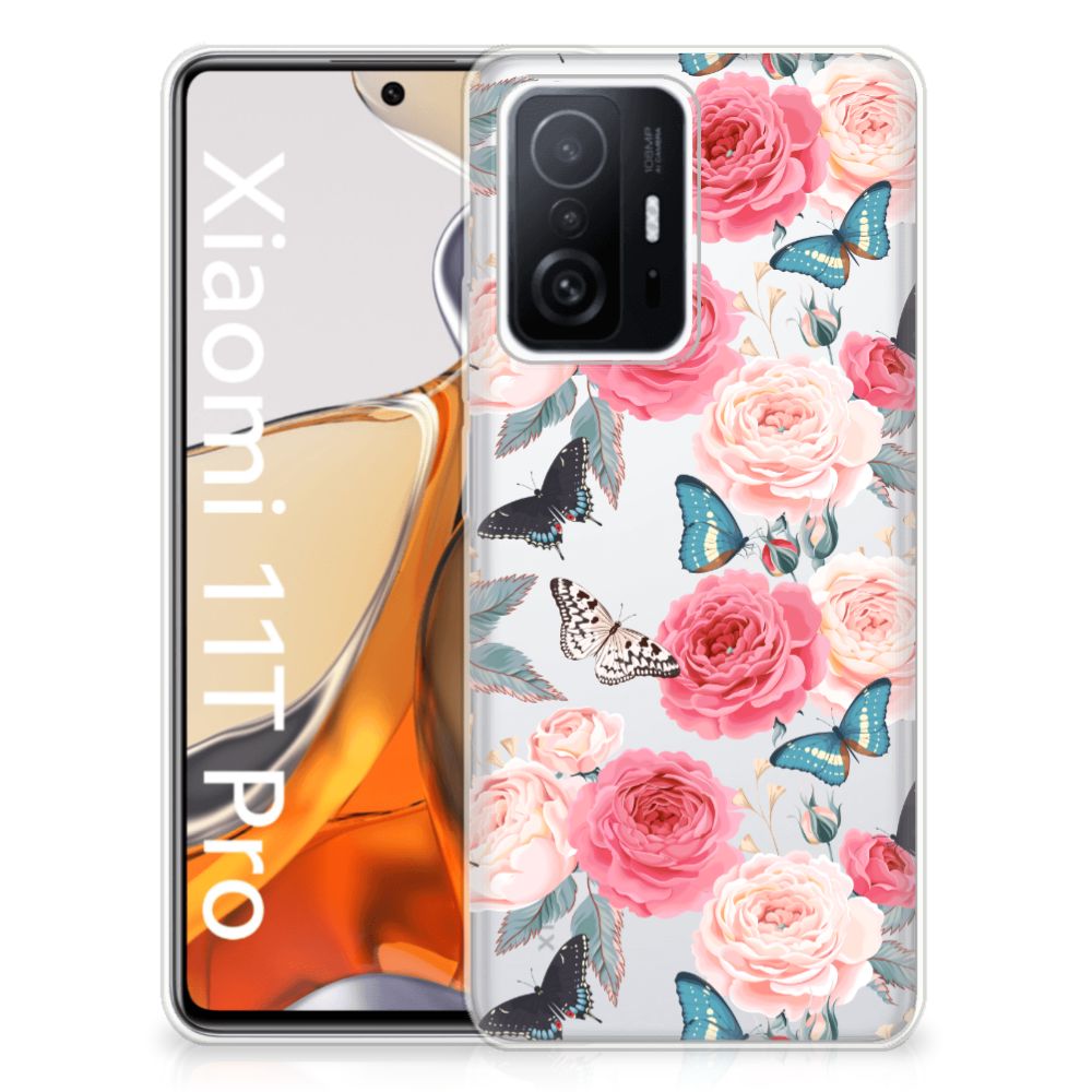 Xiaomi 11T | 11T Pro TPU Case Butterfly Roses